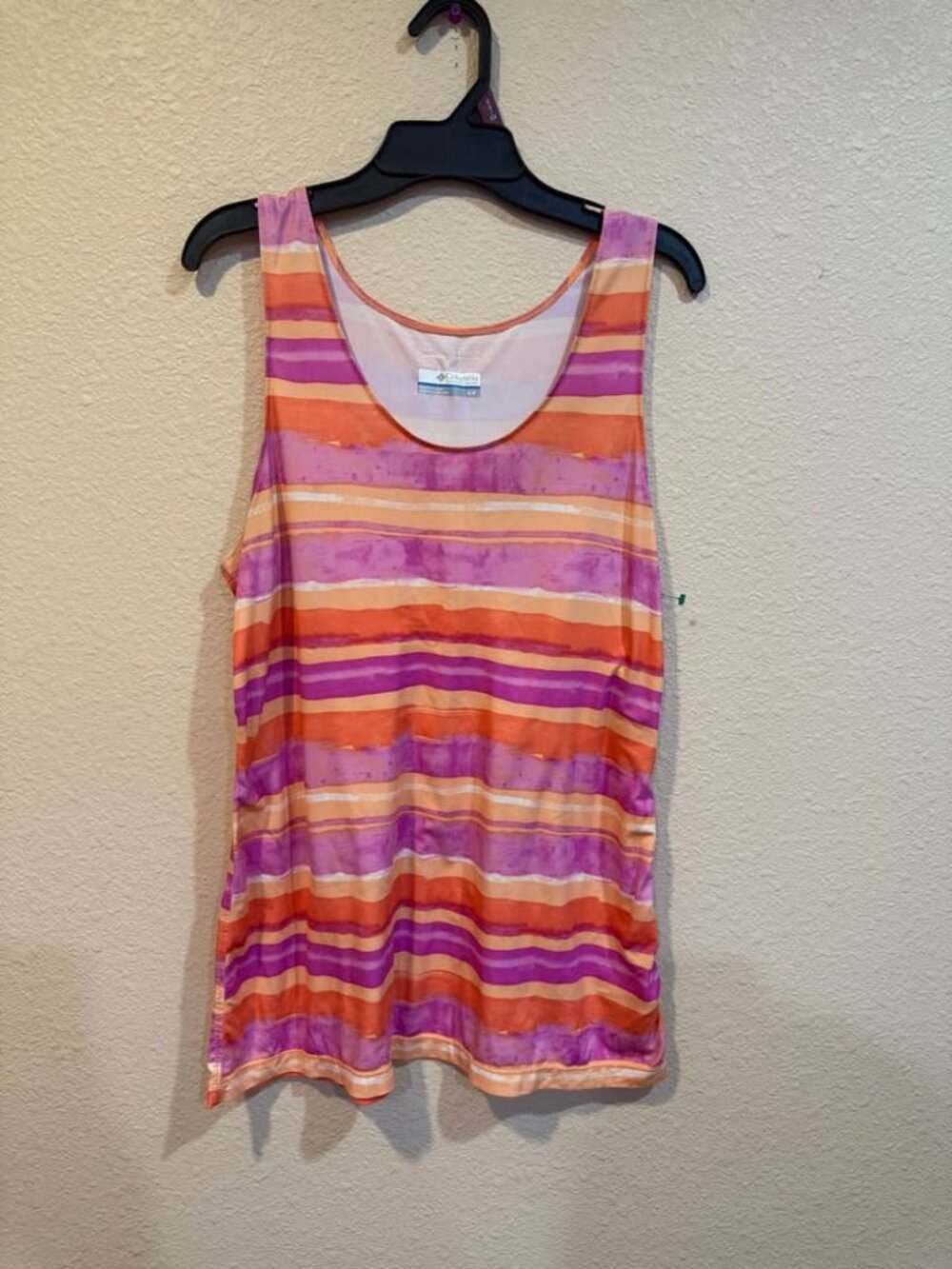 Columbia Omni-Wick Striped Tank Top Size Small